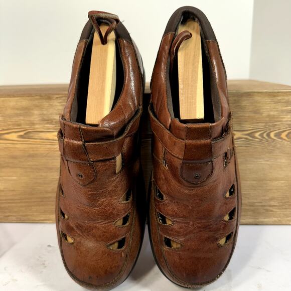 Retro Fisherman Comfort Shoes Womens SZ 8.5W Black Chunky Minimalist Cottagecore - Picture 4 of 14